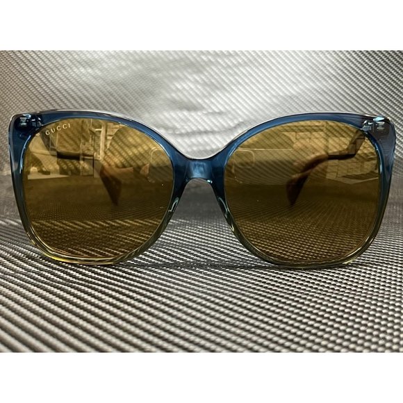 Gucci Cat Eye Blue 60mm Women main image 4
